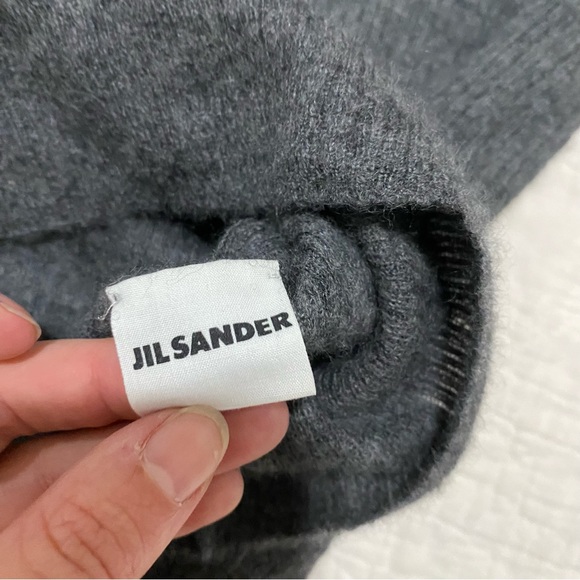 JIL SANDER $800 Cashmere Short Cap Sleeve Top Blouse 100% Cashmere Great Cond - Picture 9 of 16